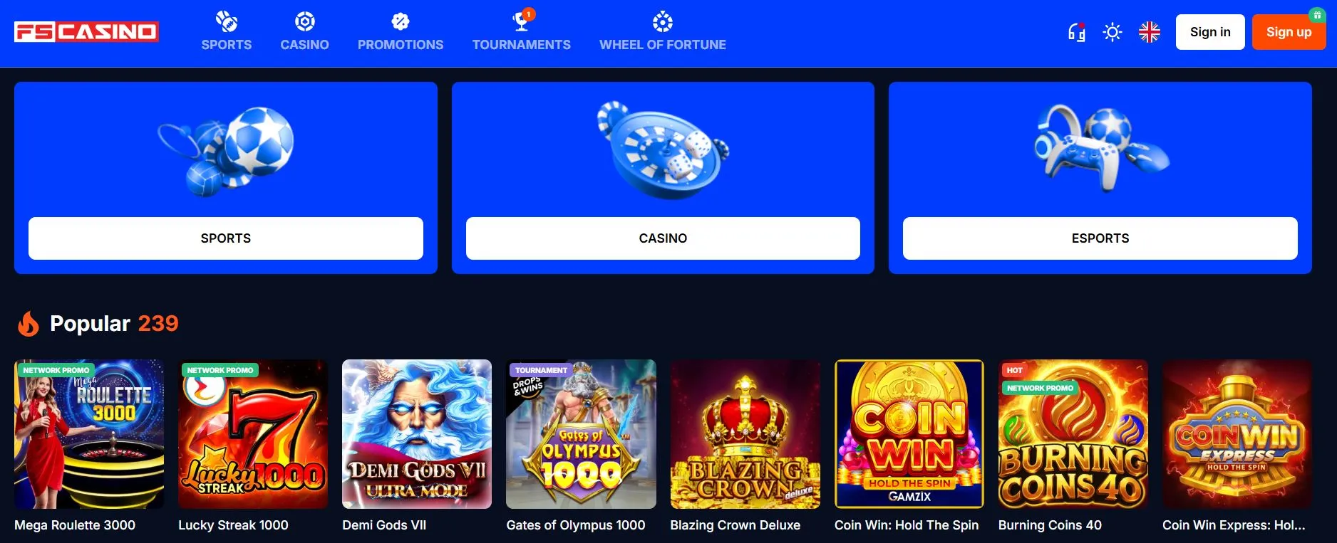najboljši online casino FS Casino